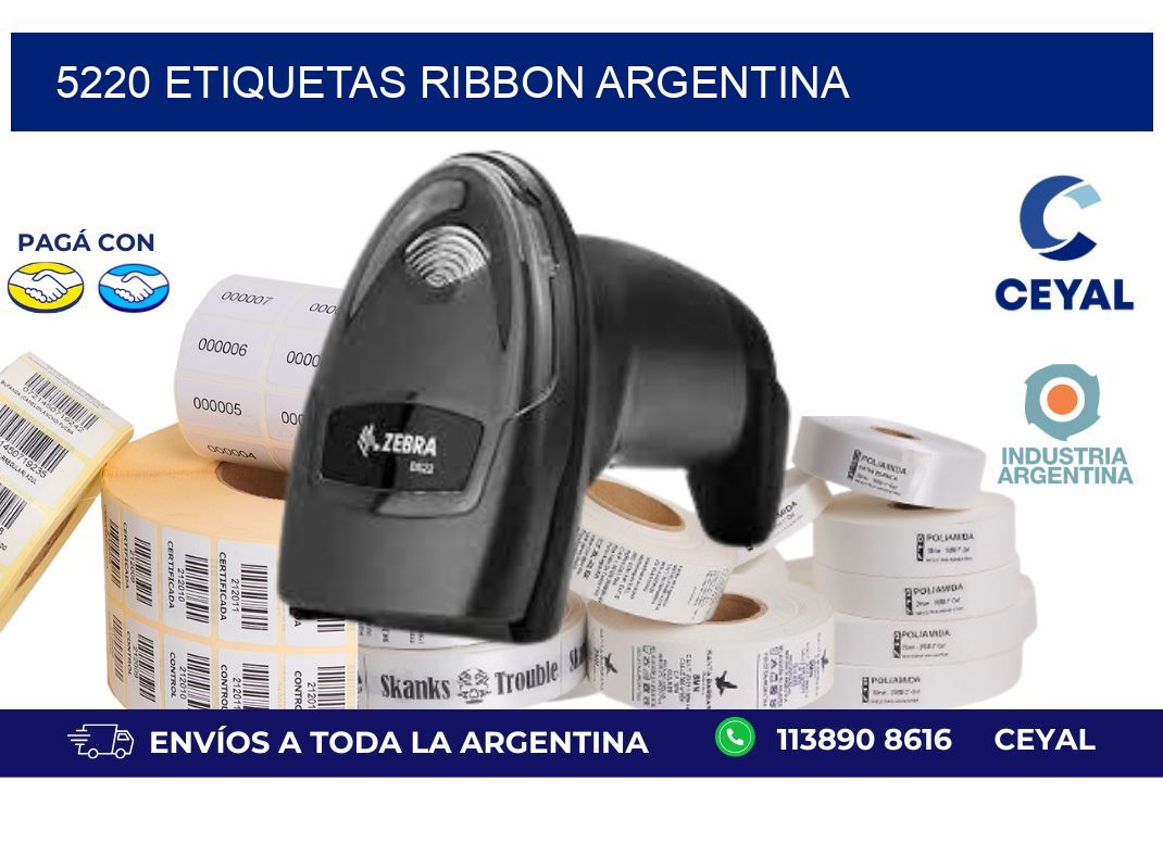 5220 etiquetas ribbon argentina