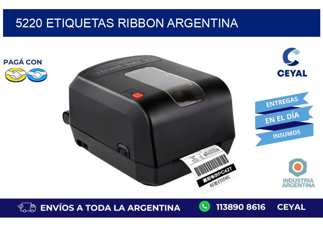 5220 etiquetas ribbon argentina