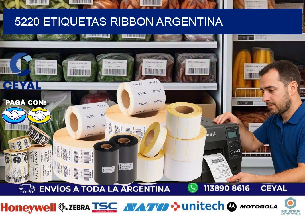 5220 etiquetas ribbon argentina