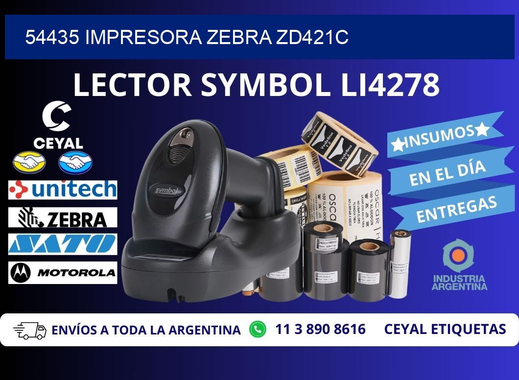 54435 Impresora Zebra zd421c