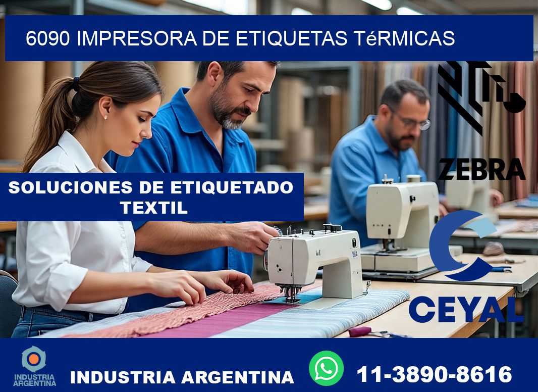 6090 Impresora de etiquetas térmicas