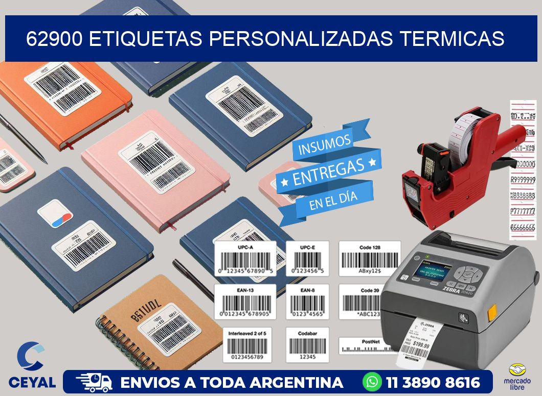 62900 Etiquetas personalizadas termicas