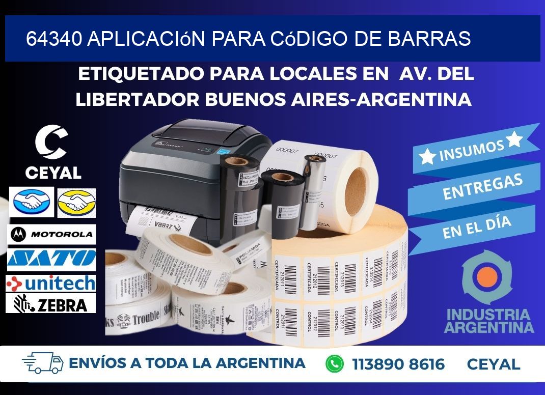 64340 Aplicación para código de barras