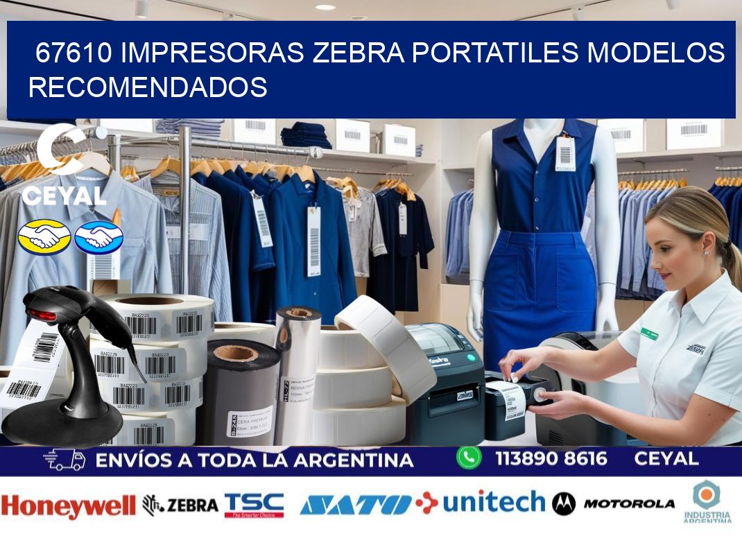 67610 impresoras zebra portatiles modelos recomendados