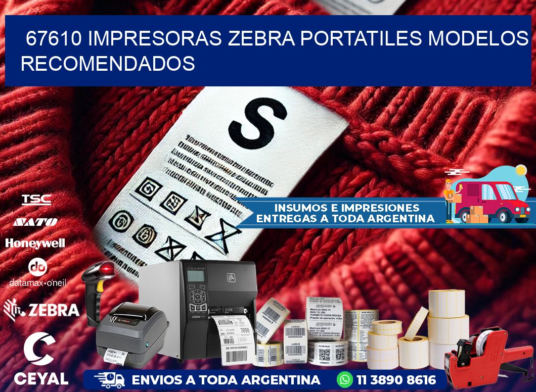 67610 impresoras zebra portatiles modelos recomendados