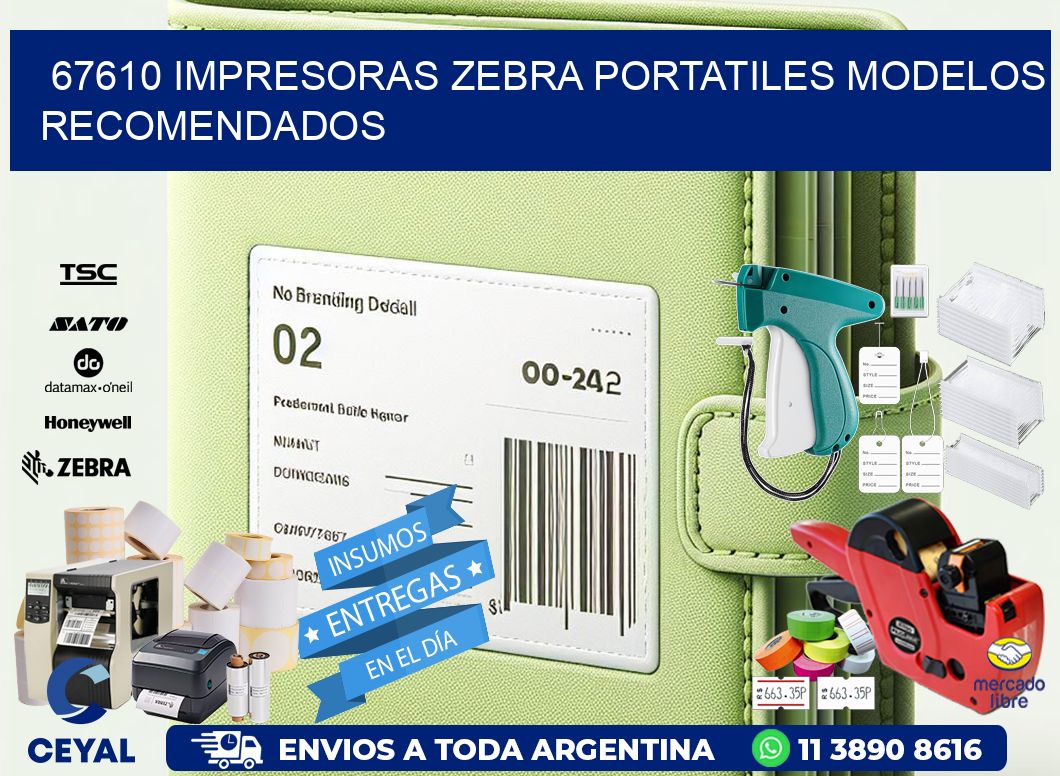 67610 impresoras zebra portatiles modelos recomendados