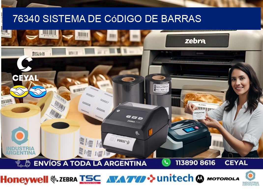 76340 Sistema de código de barras