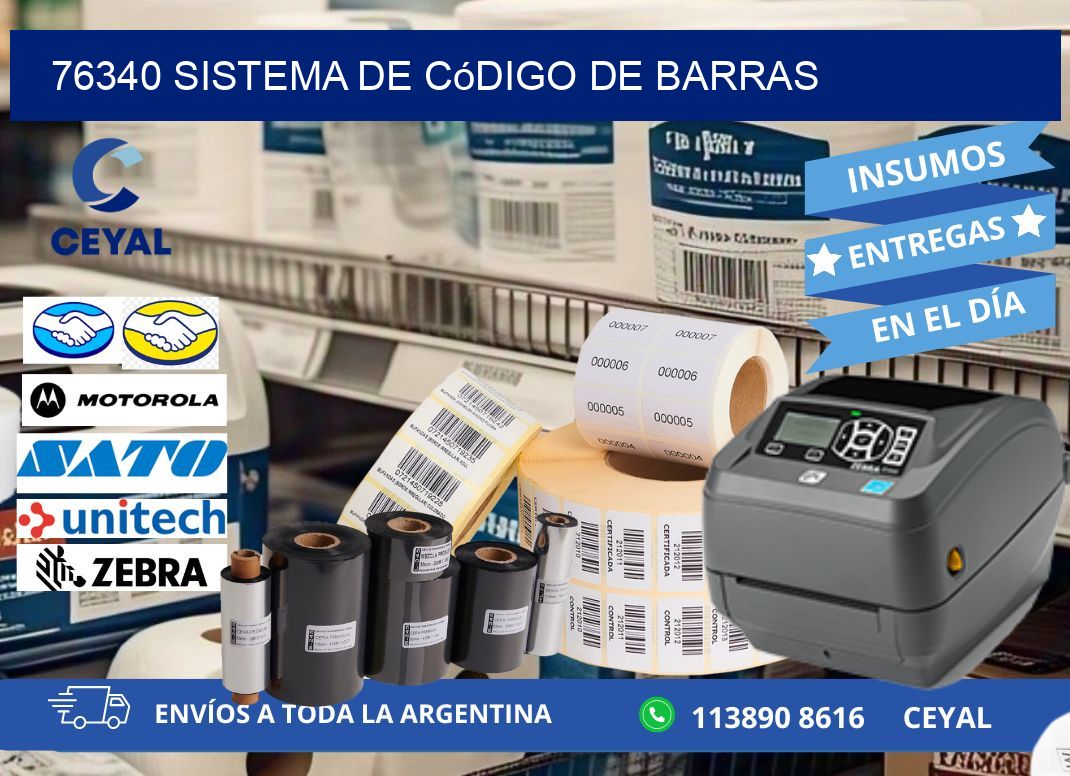 76340 Sistema de código de barras