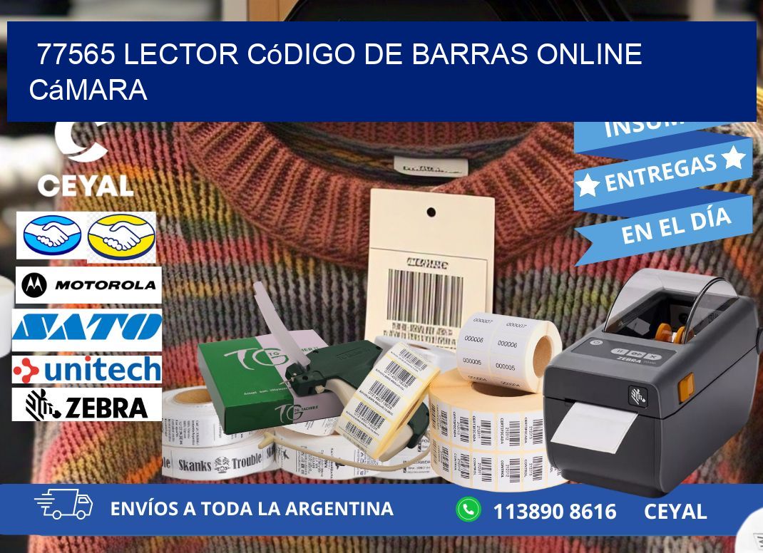 77565 Lector código de barras online cámara