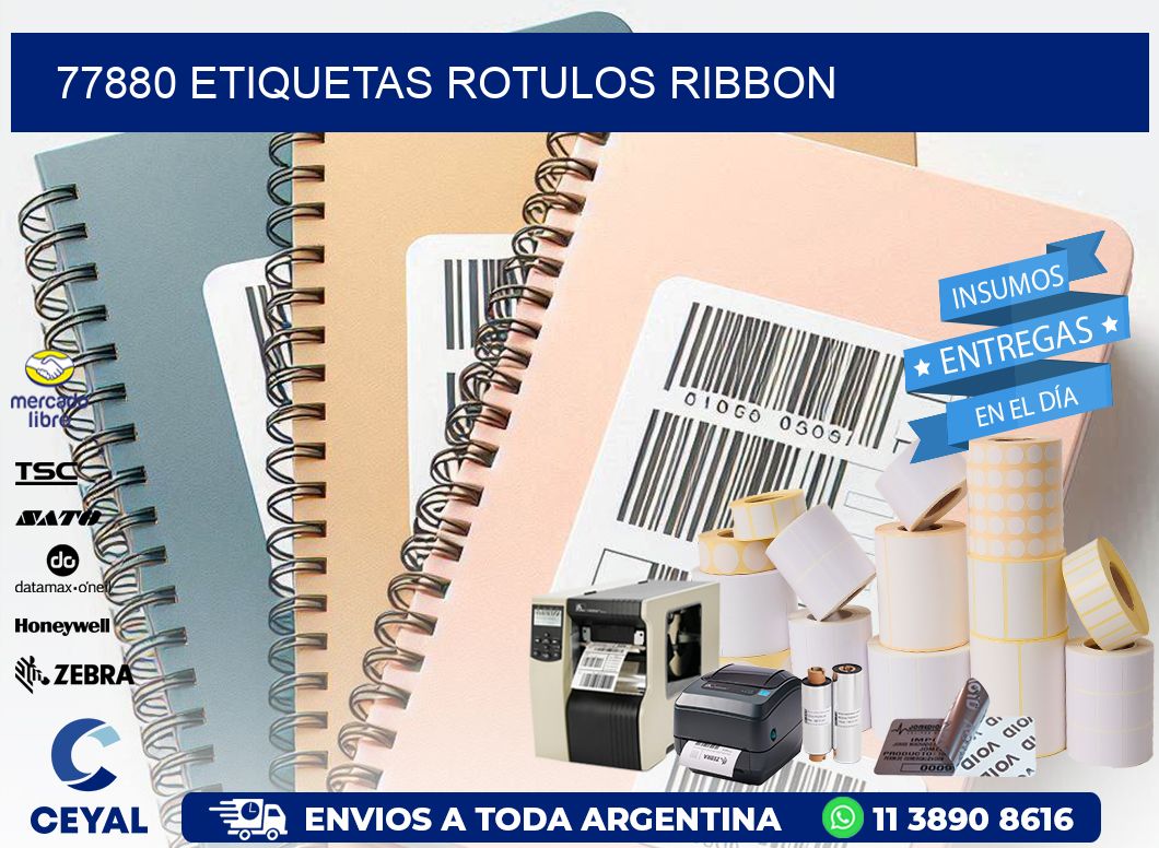 77880 Etiquetas rotulos ribbon