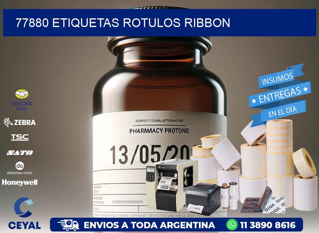 77880 Etiquetas rotulos ribbon