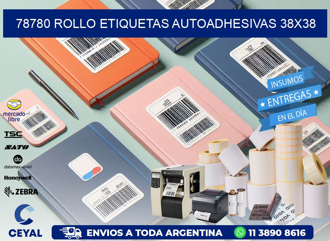 78780 Rollo Etiquetas autoadhesivas 38x38