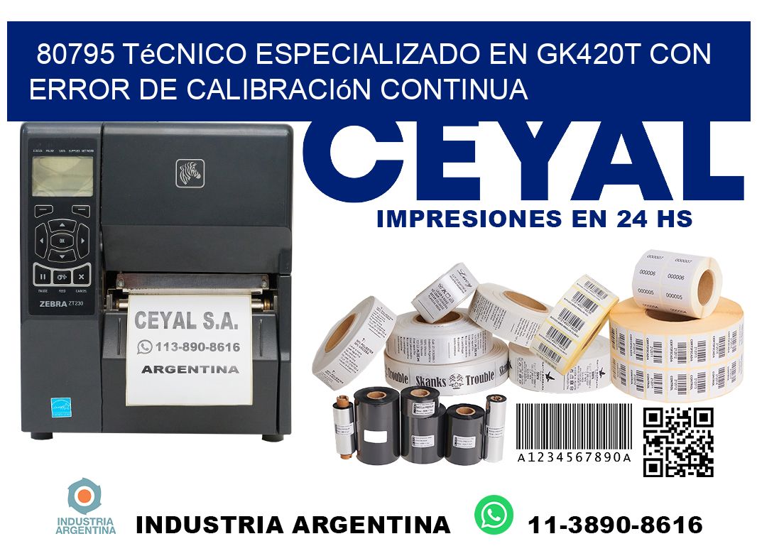 80795 técnico especializado en gk420t con error de calibración continua