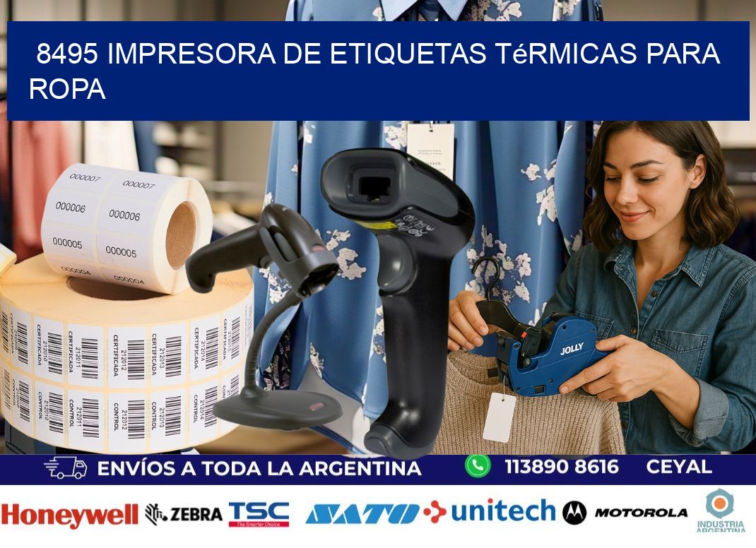 8495 impresora de etiquetas térmicas para ropa