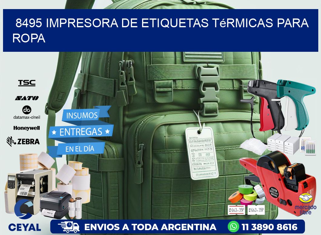 8495 impresora de etiquetas térmicas para ropa