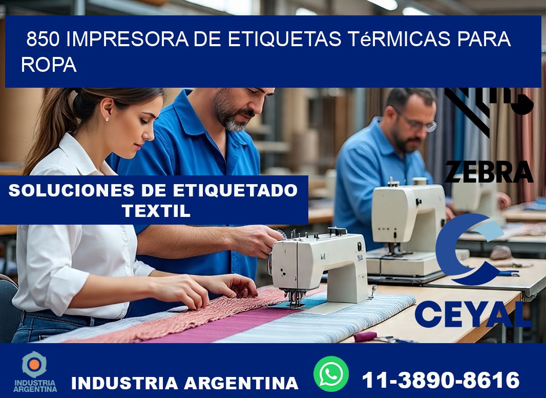 850 impresora de etiquetas térmicas para ropa