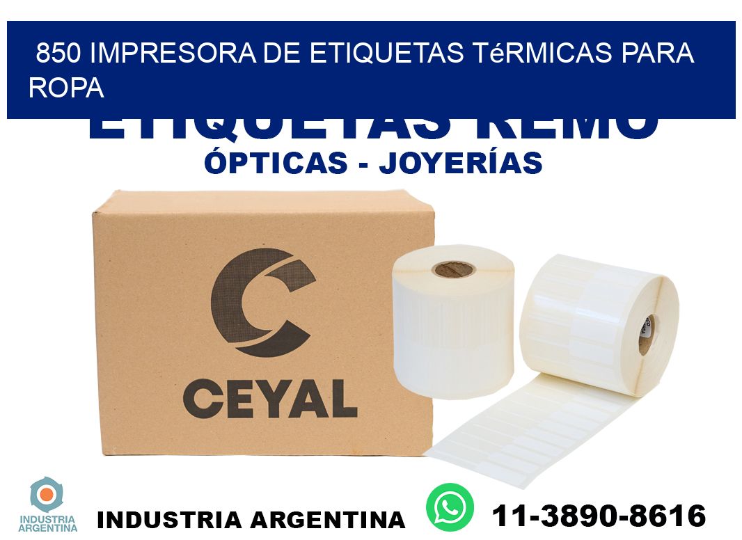 850 impresora de etiquetas térmicas para ropa