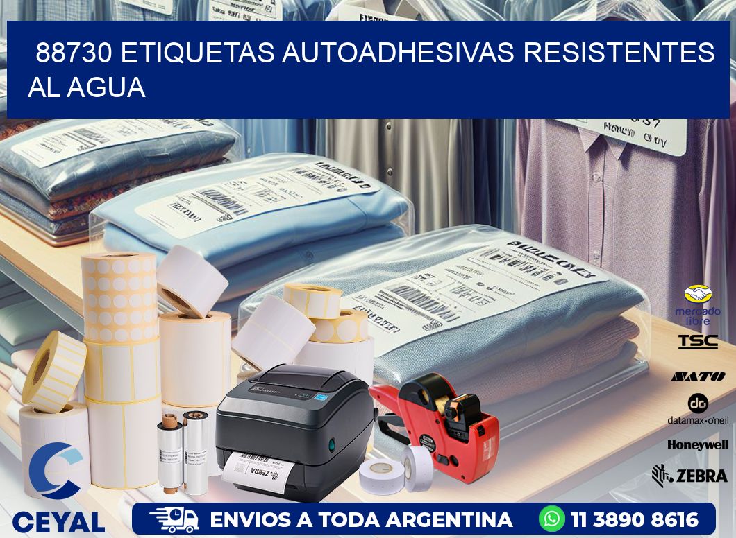 88730 etiquetas autoadhesivas resistentes al agua