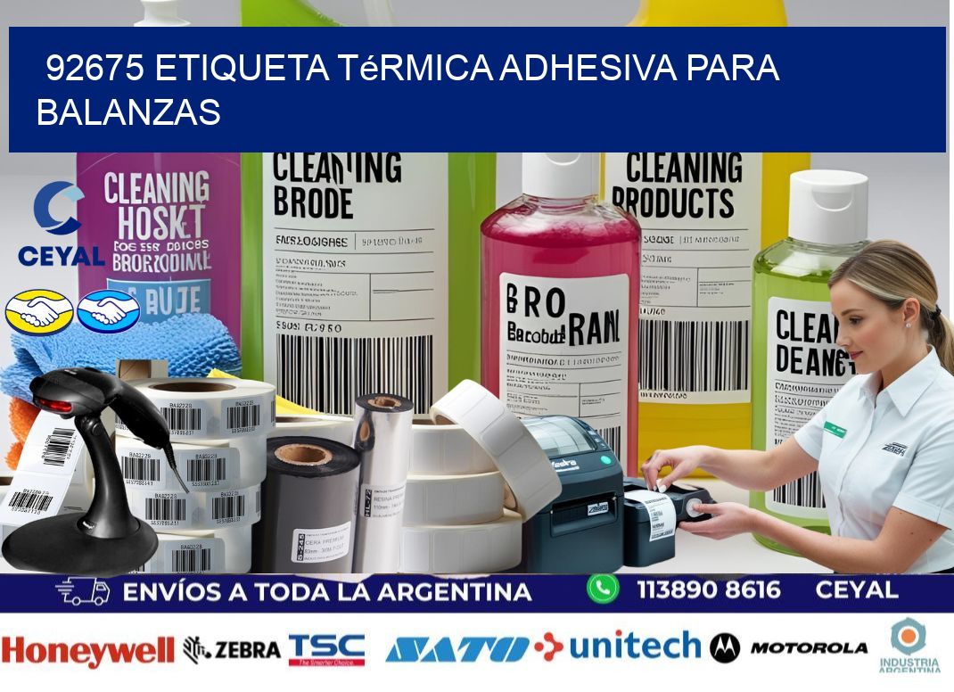 92675 Etiqueta térmica adhesiva para balanzas