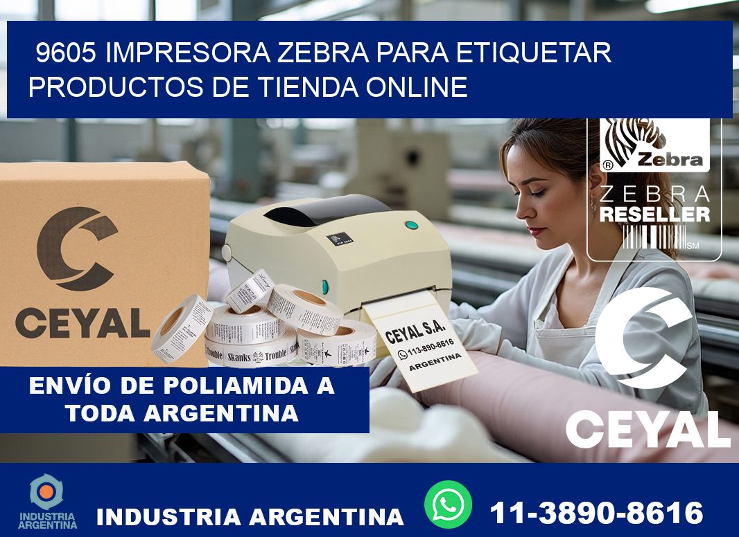 9605 impresora Zebra para etiquetar productos de tienda online
