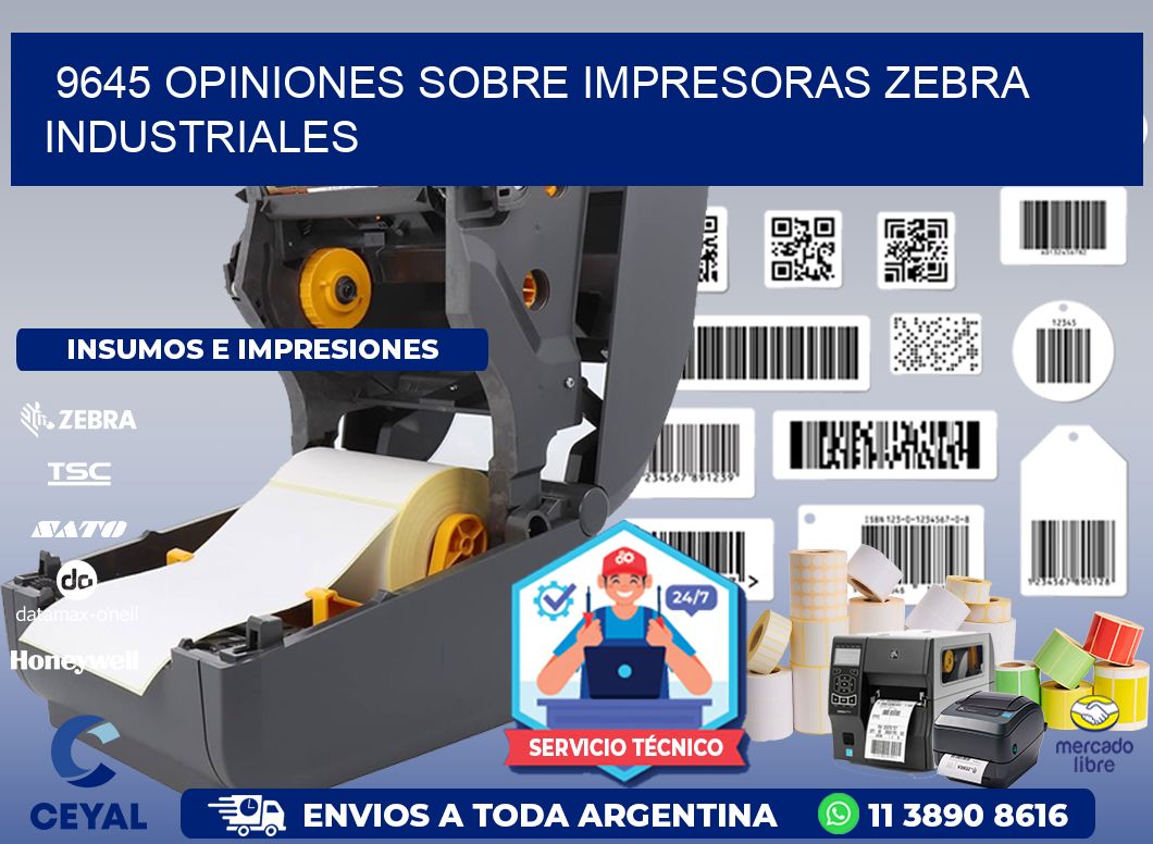 9645 opiniones sobre impresoras zebra industriales