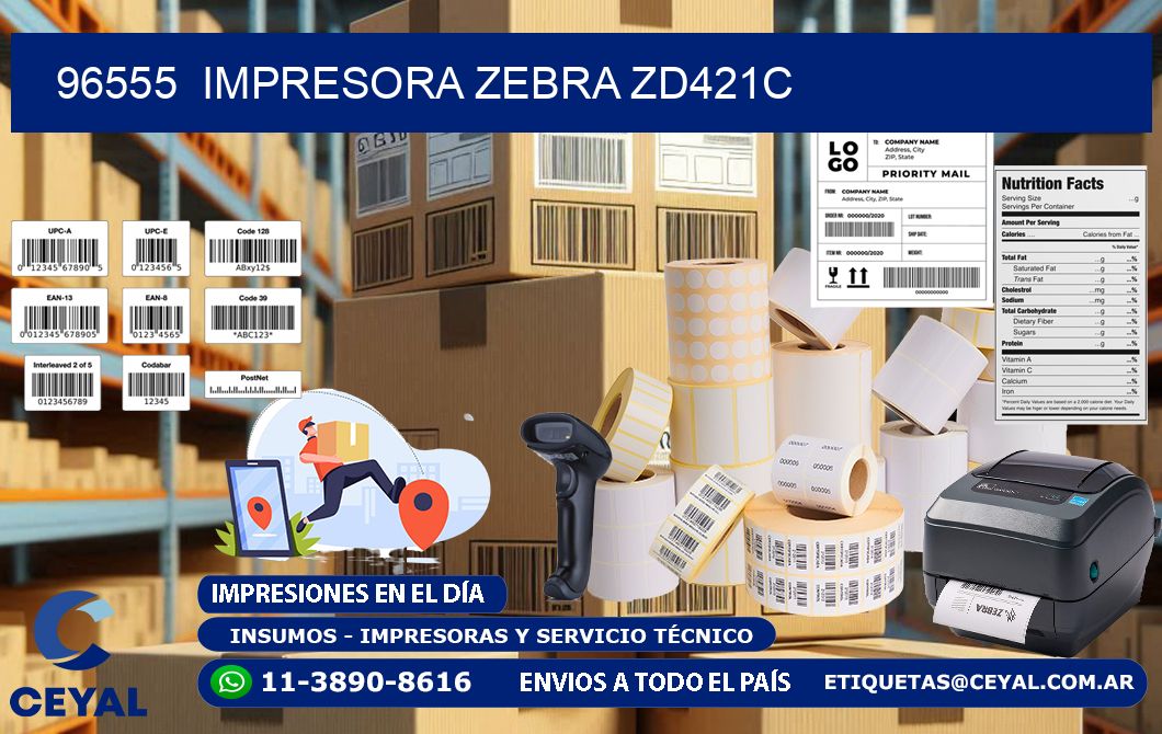 96555 Impresora Zebra zd421c