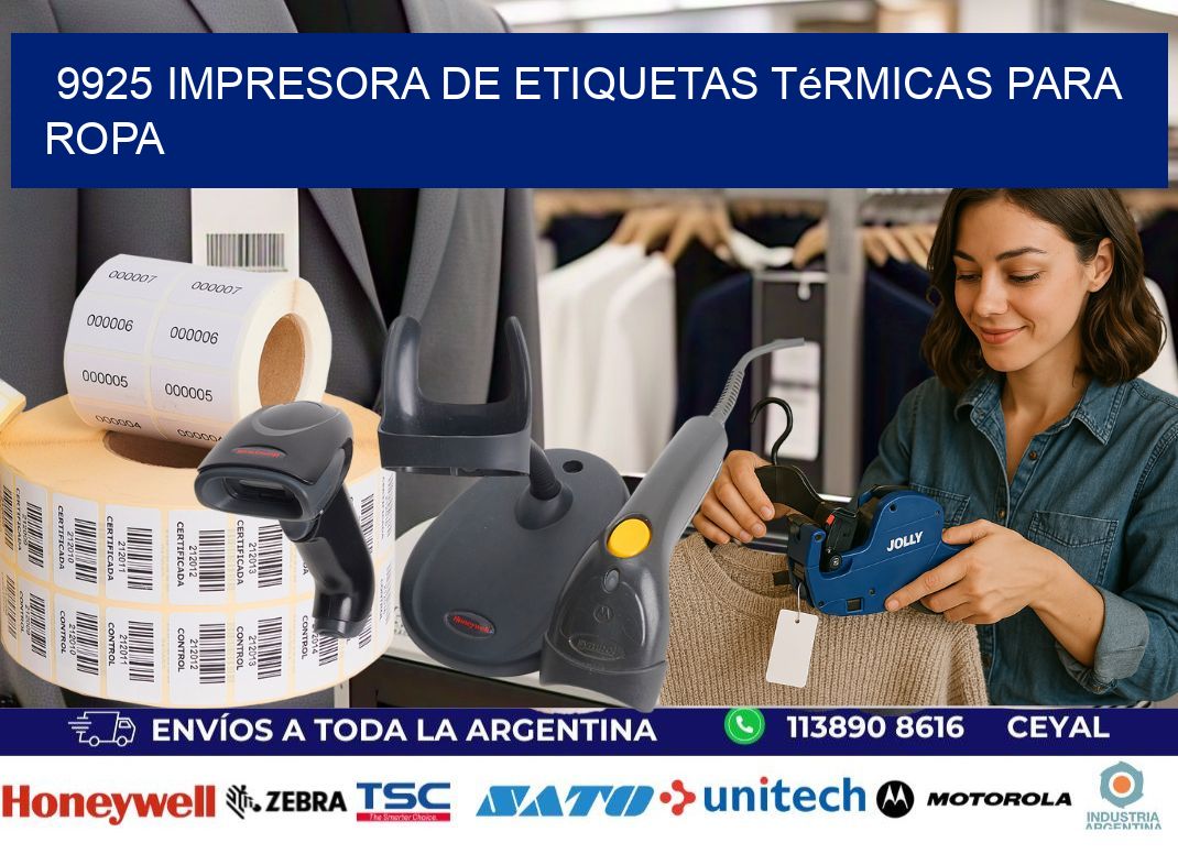 9925 impresora de etiquetas térmicas para ropa
