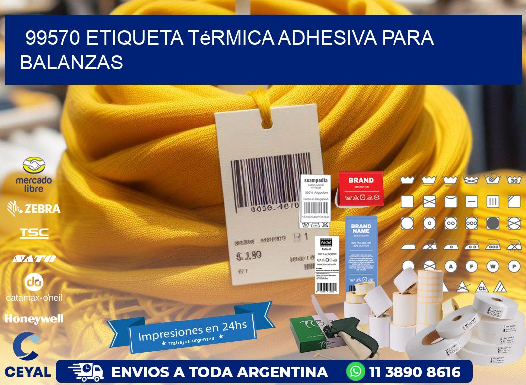 99570 Etiqueta térmica adhesiva para balanzas