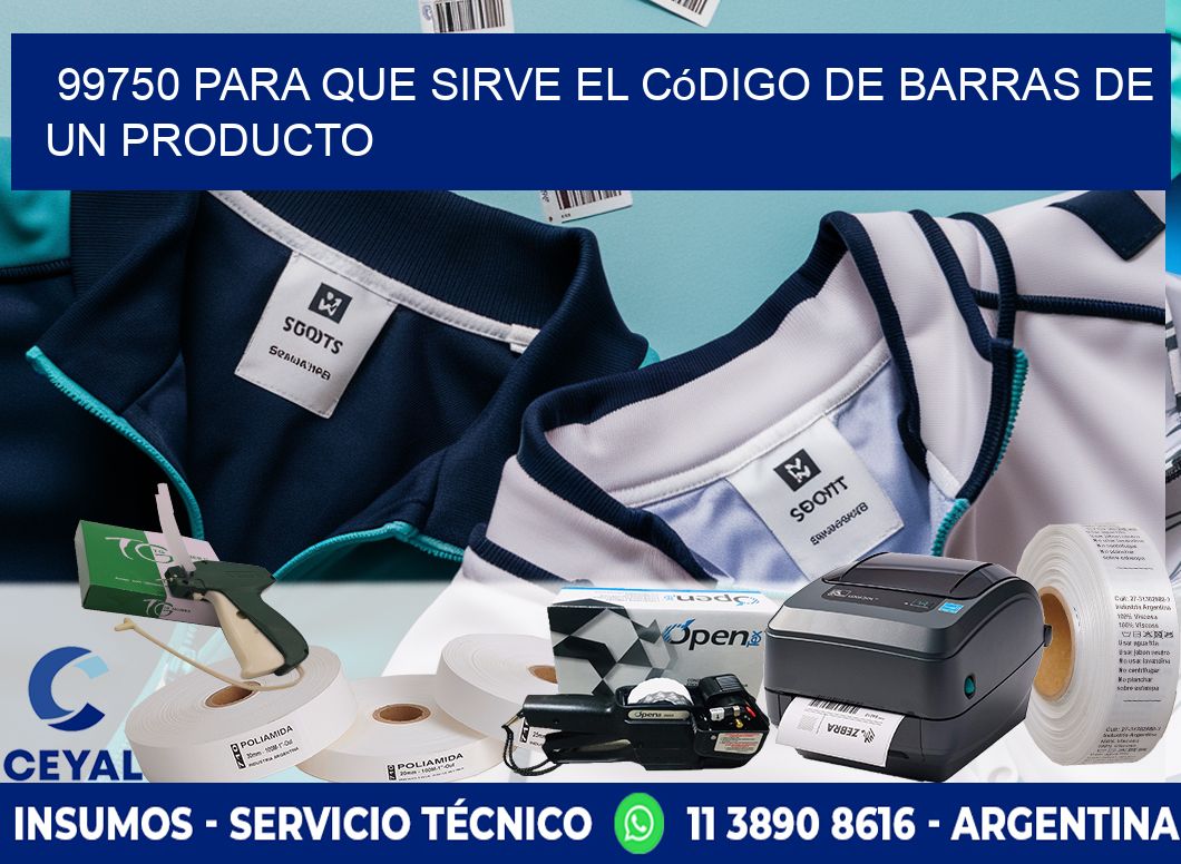 99750 Para que sirve el código de barras de un producto