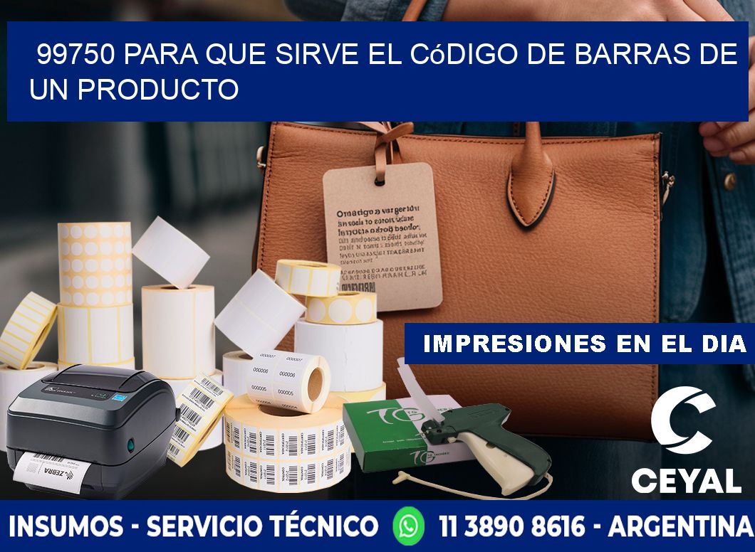 99750 Para que sirve el código de barras de un producto