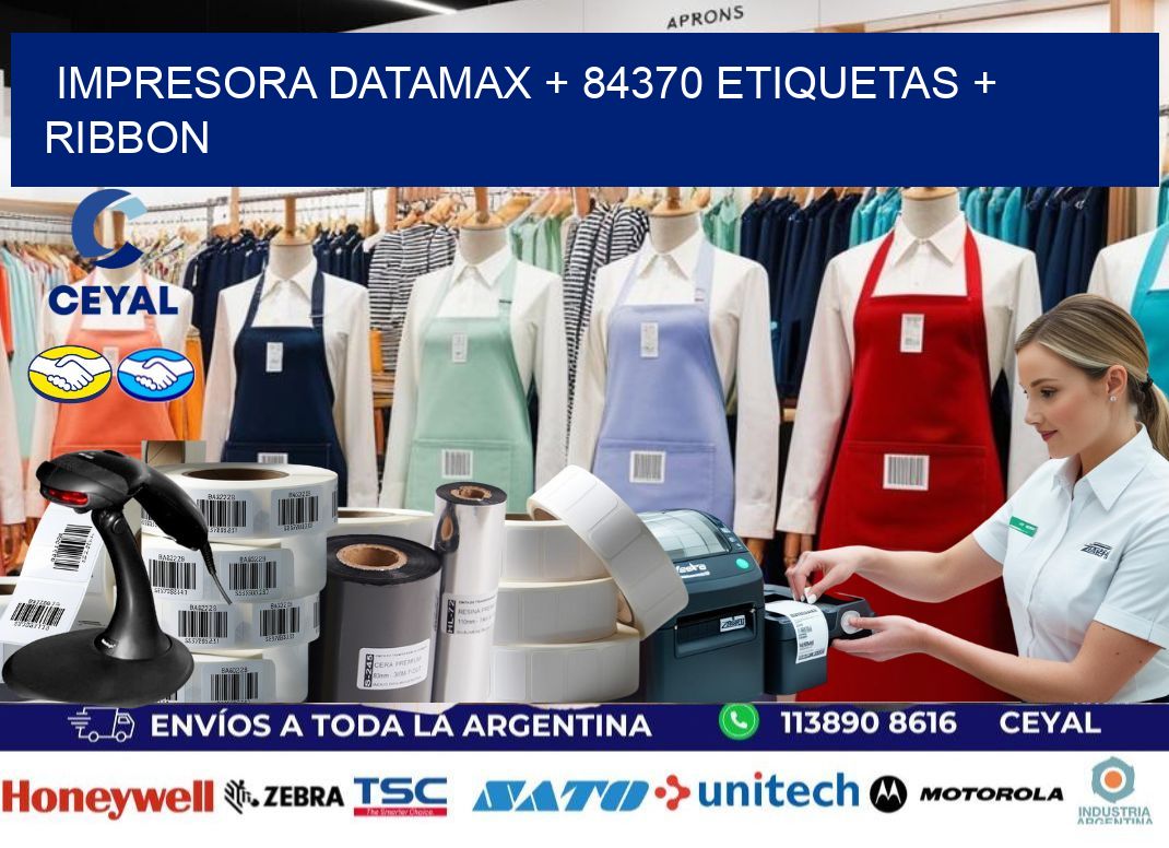 impresora DATAMAX + 84370 etiquetas + ribbon