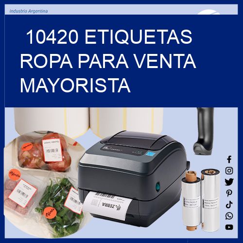 10420 Etiquetas ropa para venta mayorista