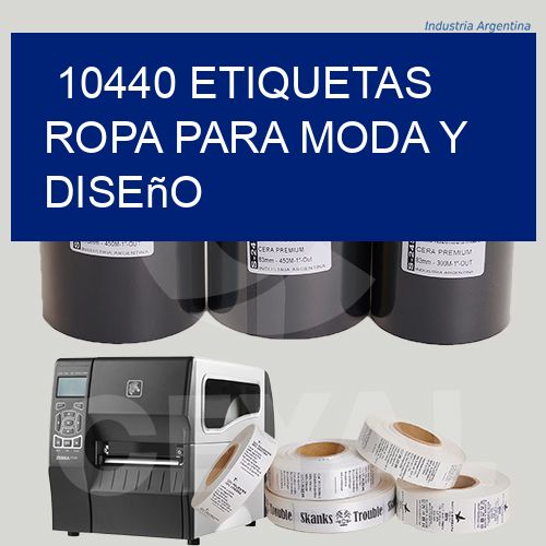10440 Etiquetas ropa para moda y diseño