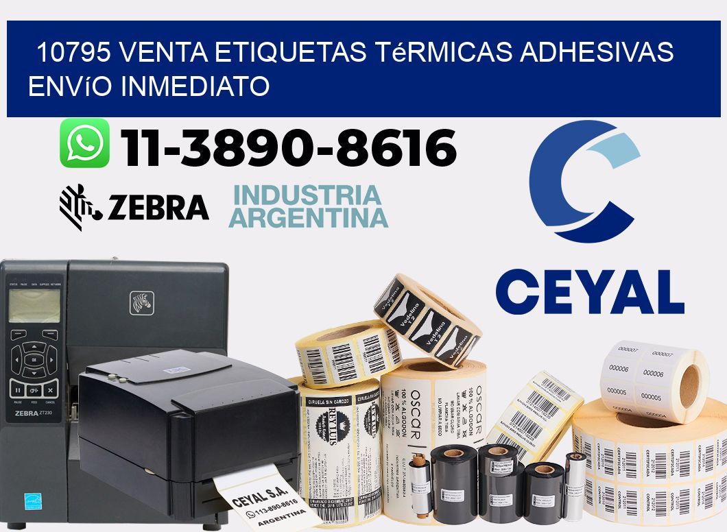 10795 venta etiquetas térmicas adhesivas envío inmediato