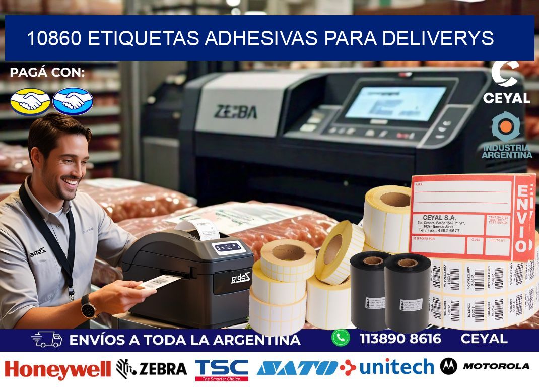 10860 etiquetas adhesivas para deliverys