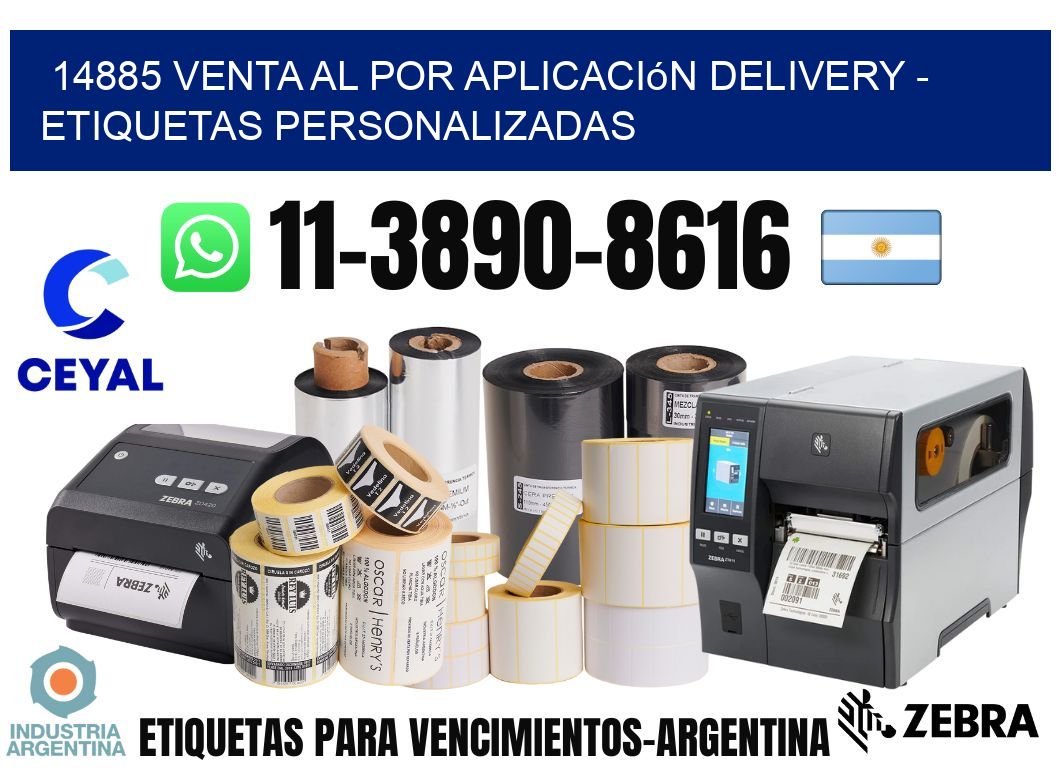 14885 Venta al Por Aplicación delivery - Etiquetas Personalizadas