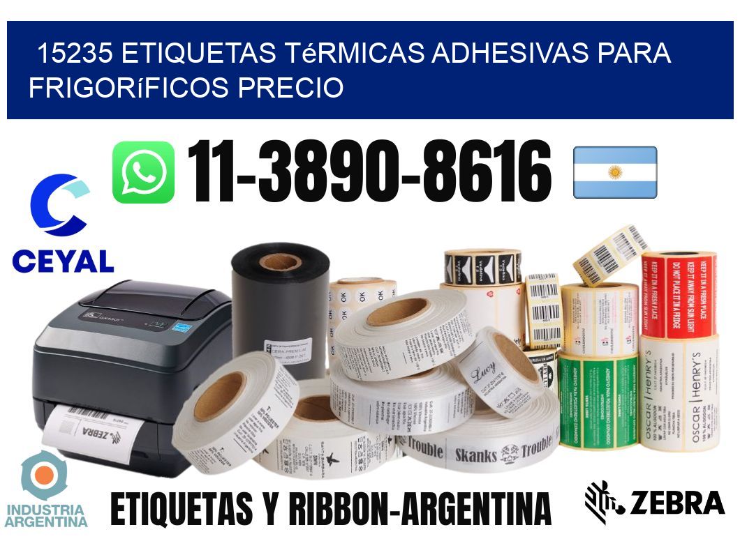 15235 etiquetas térmicas adhesivas para frigoríficos precio