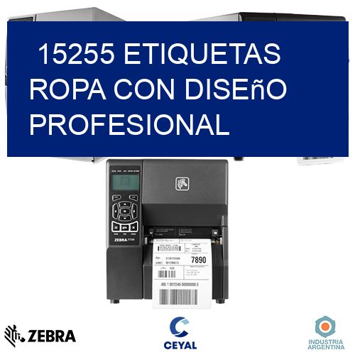15255 Etiquetas ropa con diseño profesional