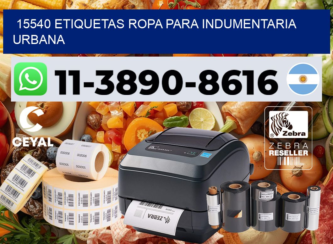 15540 Etiquetas ropa para indumentaria urbana