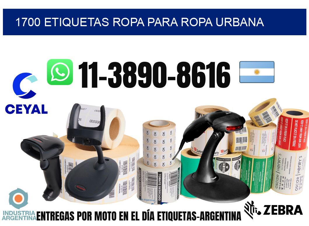 1700 Etiquetas ropa para ropa urbana