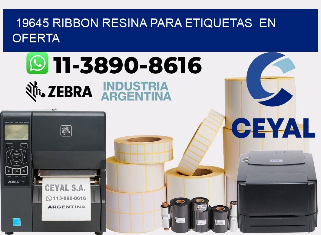 19645 ribbon resina para etiquetas  en oferta