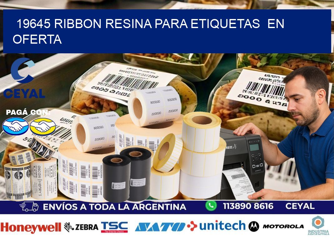 19645 ribbon resina para etiquetas  en oferta