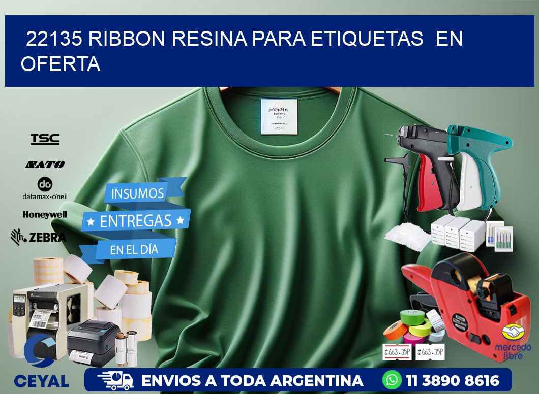 22135 ribbon resina para etiquetas en oferta