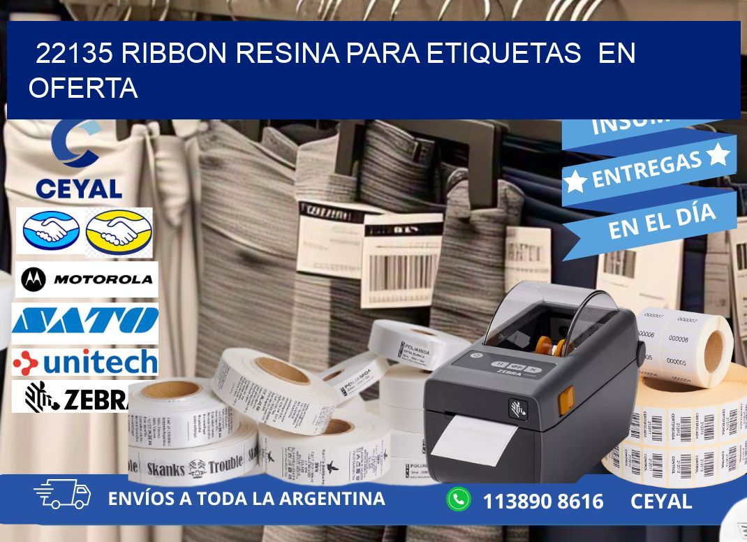 22135 ribbon resina para etiquetas en oferta