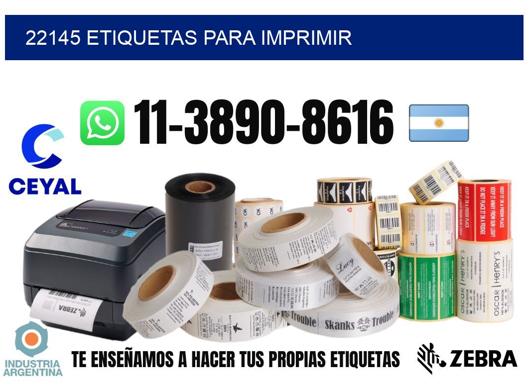 22145 etiquetas para imprimir