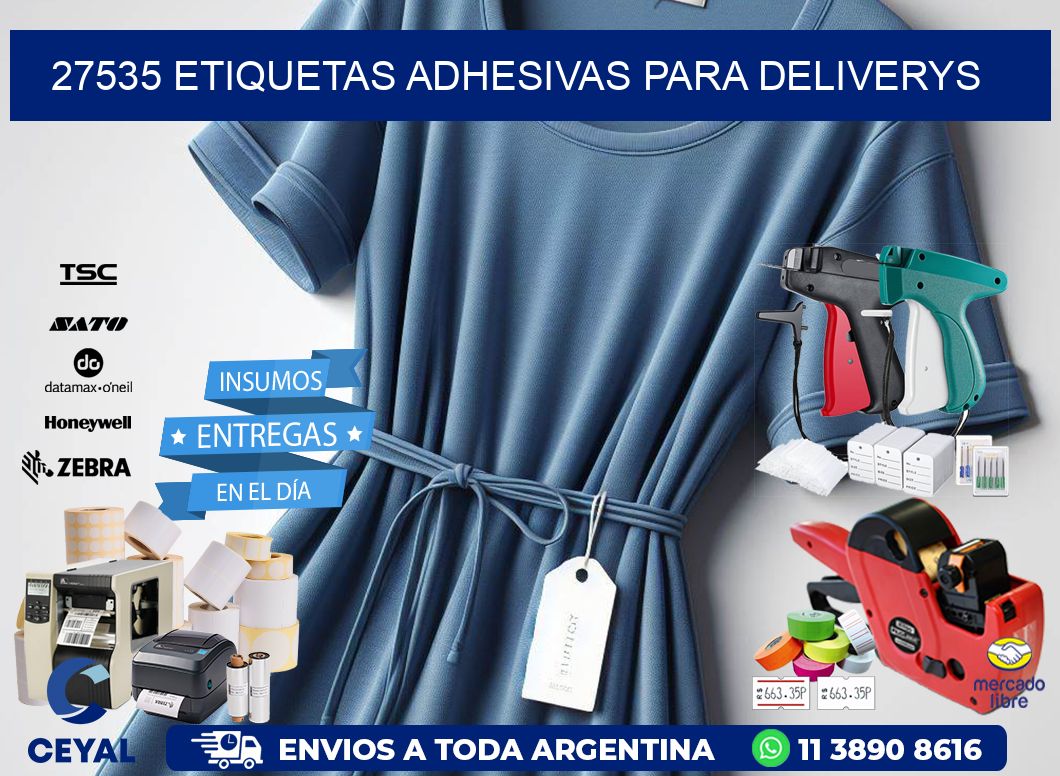 27535 etiquetas adhesivas para deliverys