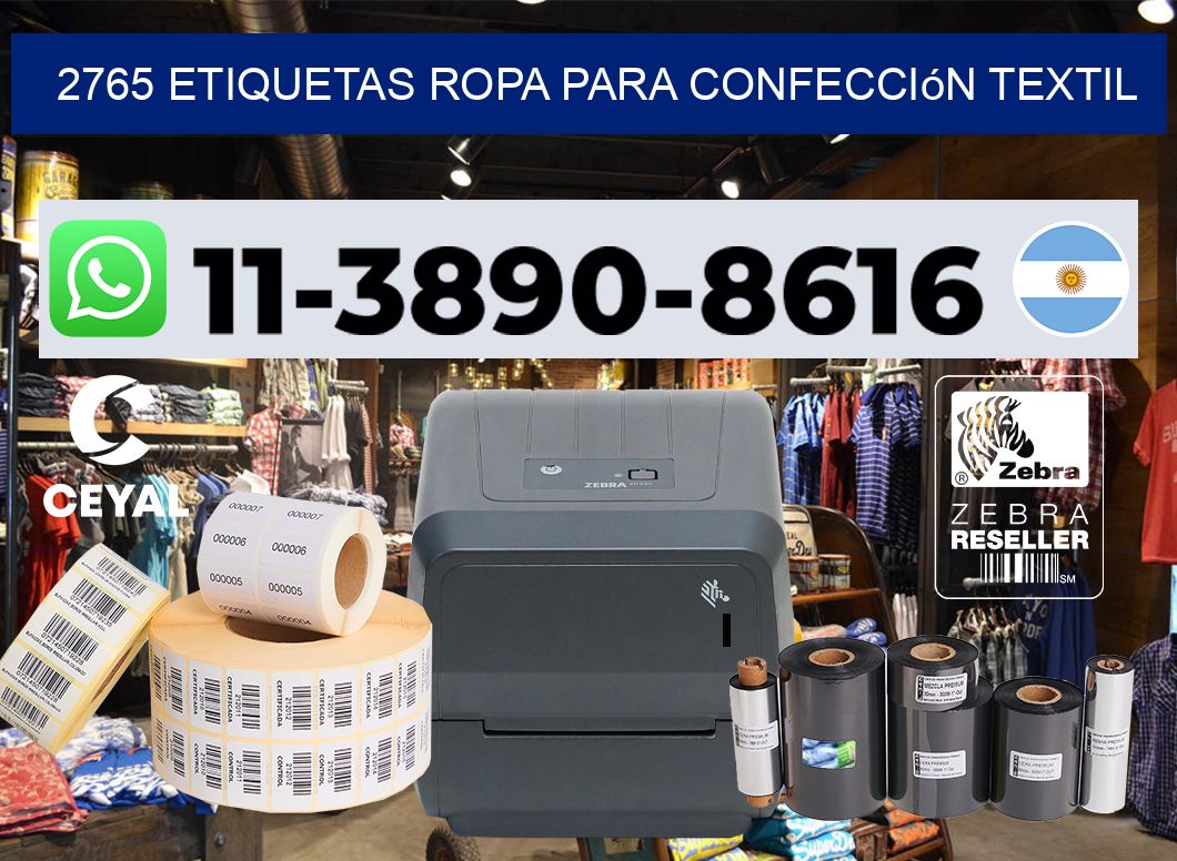 2765 Etiquetas ropa para confección textil