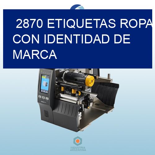 2870 Etiquetas ropa con identidad de marca
