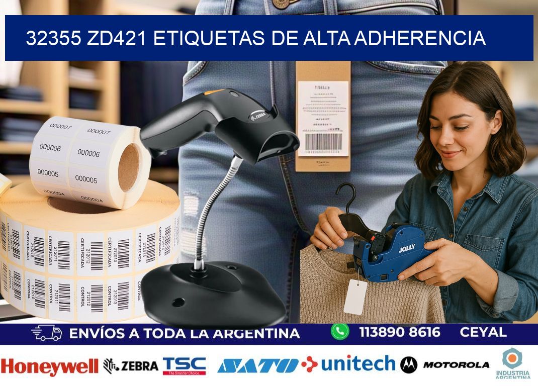 32355 zd421 etiquetas de alta adherencia