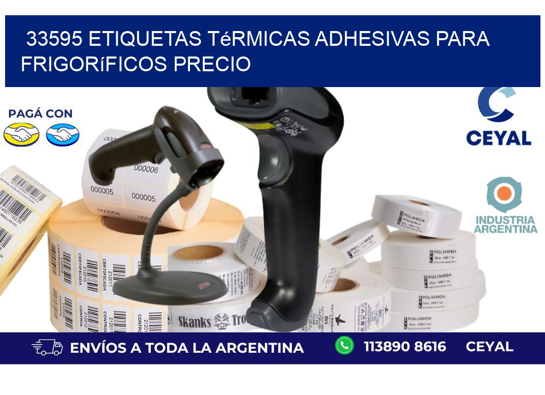 33595 etiquetas térmicas adhesivas para frigoríficos precio